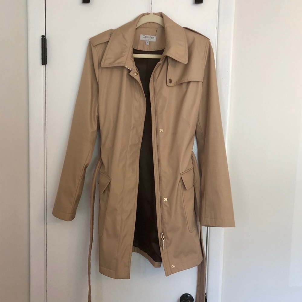 Calvin Klein Tan Trench Jacket